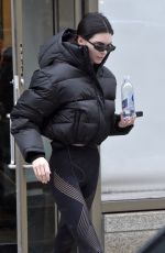 KENDALL JENNER Leaves Gotham Gym in New York 02/12/2019