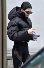 KENDALL JENNER Leaves Gotham Gym in New York 02/12/2019