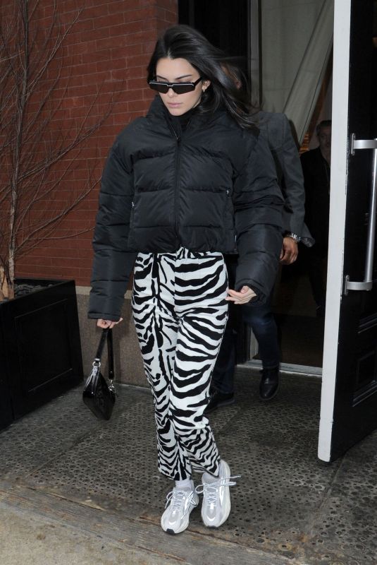 KENDALL JENNER Leaves Mercer Hotel in New York 02/11/2019