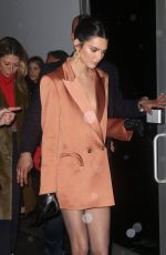 KENDALL JENNER Leaves Stuart Weitzman Party in New York 02/12/2019