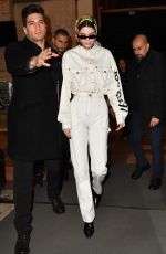 KENDALL JENNER Leaves Versace Fashion Show in Milan 02/22/2019