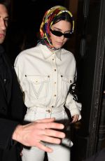 KENDALL JENNER Leaves Versace Fashion Show in Milan 02/22/2019