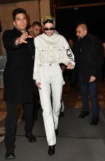 KENDALL JENNER Leaves Versace Fashion Show in Milan 02/22/2019