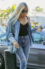 KHLOEKARDASHIAN in Double Denim Out in Calabasas 02/06/2019