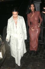 KIM and KOURTNEY KARDASHIAN Night Out in New York 02/07/2019