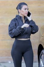 KOURTNEY KARDASHIAN Leaves a Studio in Los Angeles 01/31/2019