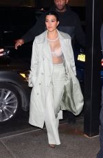 KOURTNEY KARDASHIAN Out for Dinner at Milos in New York City 02/07/2019