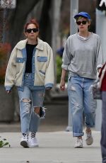 KRISTEN STEWART and SARA DINKIN Heading to a Spa in Los Angeles 02/13/2019