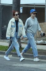 KRISTEN STEWART and SARA DINKIN Heading to a Spa in Los Angeles 02/13/2019