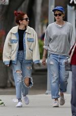 KRISTEN STEWART and SARA DINKIN Heading to a Spa in Los Angeles 02/13/2019