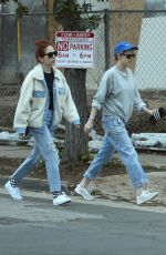 KRISTEN STEWART and SARA DINKIN Heading to a Spa in Los Angeles 02/13/2019