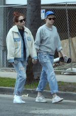 KRISTEN STEWART and SARA DINKIN Out in Los Angeles 02/13/2019