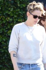 KRISTEN STEWART in Ripped Denim Out in Los Feliz 02/11/2019