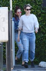 KRISTEN STEWART in Ripped Denim Out in Los Feliz 02/11/2019