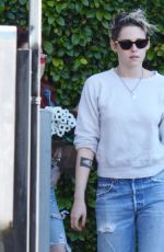 KRISTEN STEWART in Ripped Denim Out in Los Feliz 02/11/2019