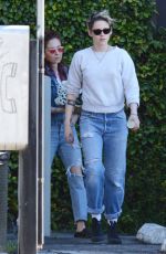 KRISTEN STEWART in Ripped Denim Out in Los Feliz 02/11/2019