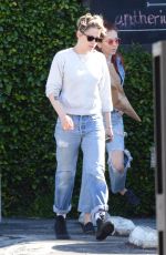 KRISTEN STEWART in Ripped Denim Out in Los Feliz 02/11/2019