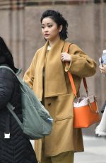 LANA CONDOR Leave Z100 Studios in New York 02/12/2019