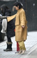 LANA CONDOR Leave Z100 Studios in New York 02/12/2019