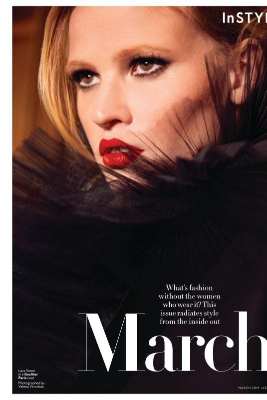 LARA STONE in Instyle Magazine, March 2019