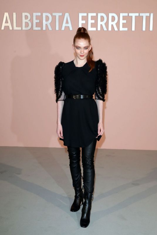 LARSEN THOMPSON at Alberta Ferretti Show at Milan Fashion Week 02/20/2019