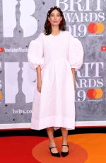 LAURA JACKSON at Brit Awards 2019 in London 02/20/2019
