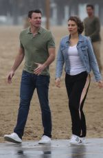 LAUREN COHAN and Scott Foley on the Set of Whiskey Cavalier 02/04/2019