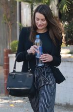 LEA MICHELE Out and About in Studio City 02/25/2019