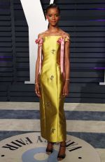 LETITIA WRIGHT at Vanity Fair Oscar Party in Beverly Hills 02/24/2019