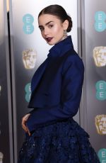 LILY COLLINS at Bafta Awards 2019 in London 02/10/2019