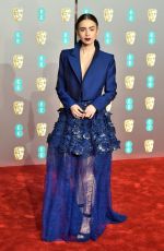 LILY COLLINS at Bafta Awards 2019 in London 02/10/2019