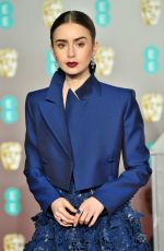 LILY COLLINS at Bafta Awards 2019 in London 02/10/2019