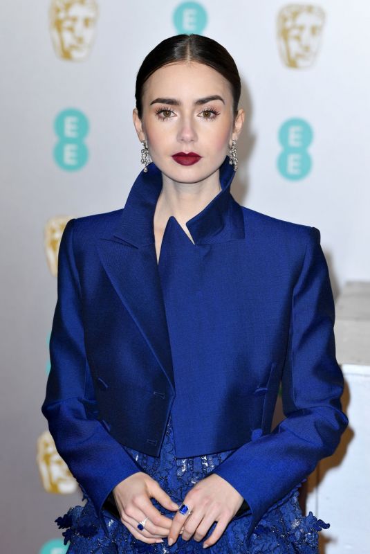 LILY COLLINS at Bafta Awards 2019 in London 02/10/2019