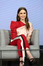 LILY COLLINS at Les Miserables Panel at Winter TCA Tour in Los Angeles 02/01/2019