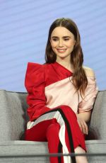 LILY COLLINS at Les Miserables Panel at Winter TCA Tour in Los Angeles 02/01/2019