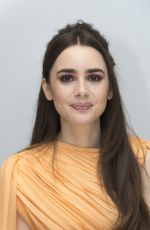 LILY COLLINS at Les Miserables Press Conference in Beverly Hills, February 2019