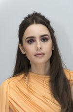 LILY COLLINS at Les Miserables Press Conference in Beverly Hills, February 2019