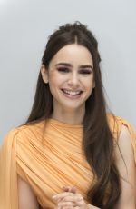 LILY COLLINS at Les Miserables Press Conference in Beverly Hills, February 2019