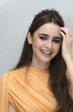 LILY COLLINS at Les Miserables Press Conference in Beverly Hills, February 2019