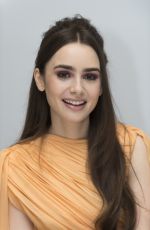 LILY COLLINS at Les Miserables Press Conference in Beverly Hills, February 2019