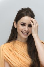 LILY COLLINS at Les Miserables Press Conference in Beverly Hills, February 2019