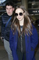 LILY COLLINS at Los Angeles International Airport 02/11/2019