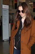 LILY COLLINS at Los Angeles International Airport 02/27/2019