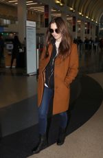 LILY COLLINS at Los Angeles International Airport 02/27/2019