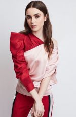 LILY COLLINS on the Set of a Photoshoot, February 2019