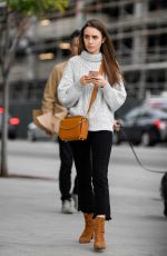 LILY COLLINS Out and About in Los Angeles 02/12/2019