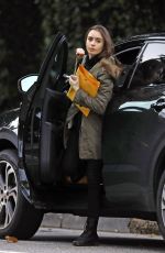 LILY COLLINS Out and About in Los Angeles 02/14/2019