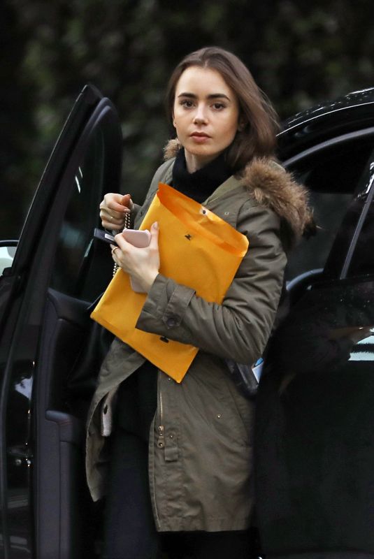 LILY COLLINS Out and About in Los Angeles 02/14/2019