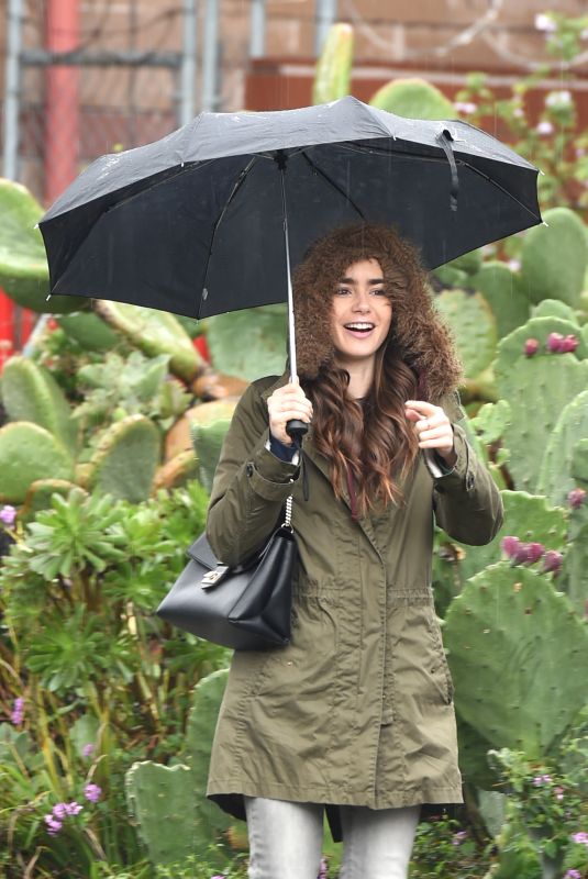 LILY COLLINS Out in Los Angeles 01/31/2019