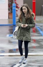 LILY COLLINS Out Shopping in West Hollywood 02/05/2019